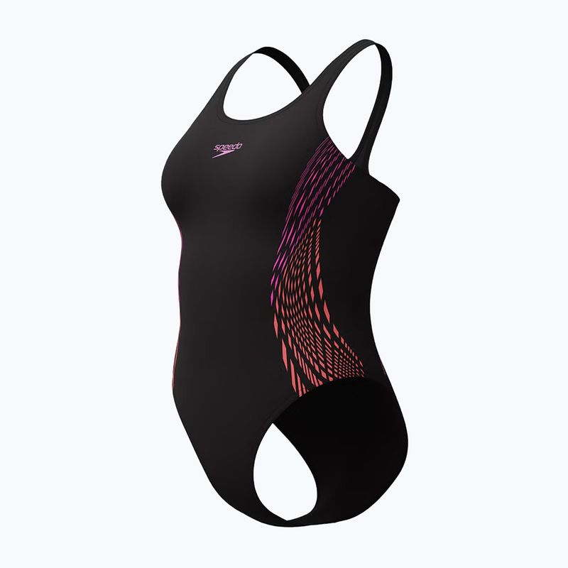 Strój pływacki jednoczęściowy damski Speedo Placement Muscleback neon violet 3