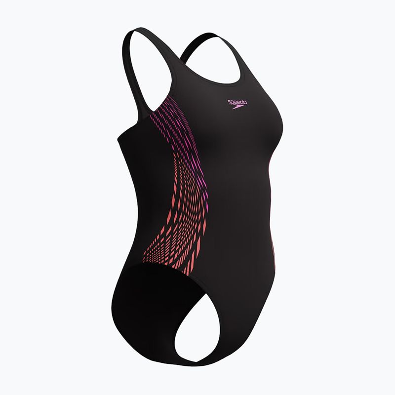 Strój pływacki jednoczęściowy damski Speedo Placement Muscleback neon violet 4
