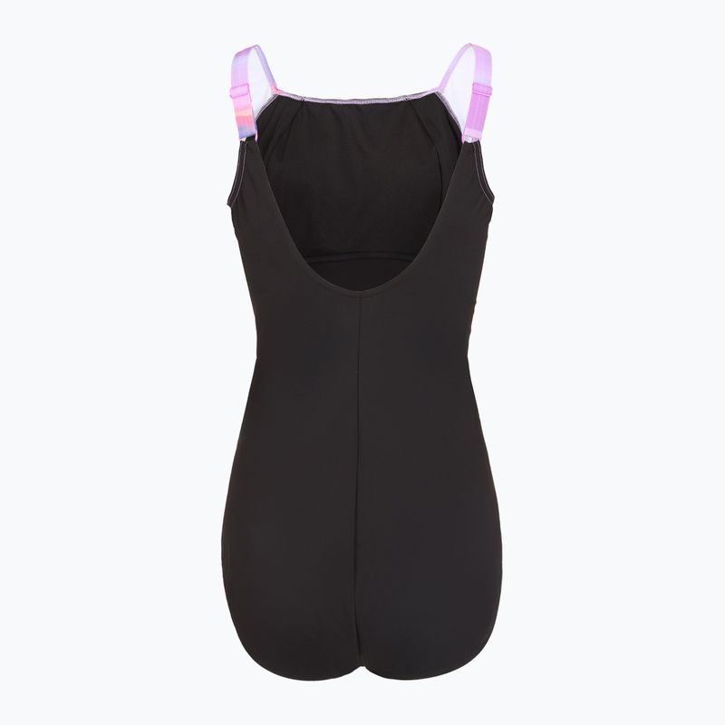 Strój pływacki jednoczęściowy damski Speedo Shaping LunaLustre Printed neon violet 2