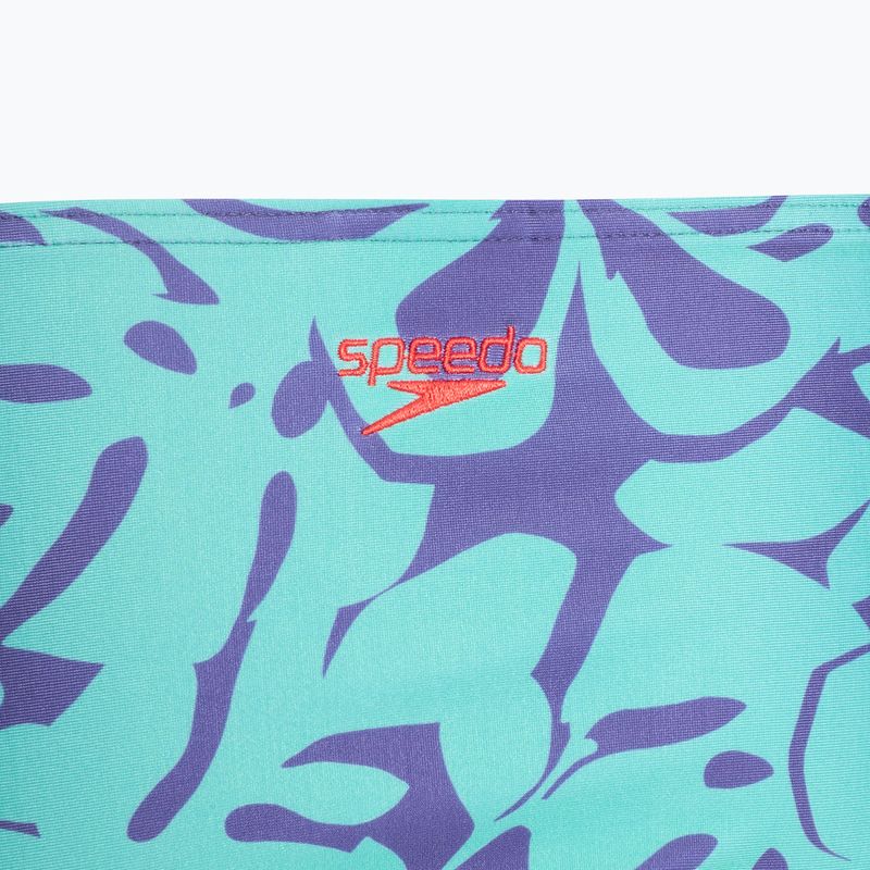 Strój pływacki dwuczęściowy damski Speedo Printed Adjustable Thinstrap hapuna blue 4