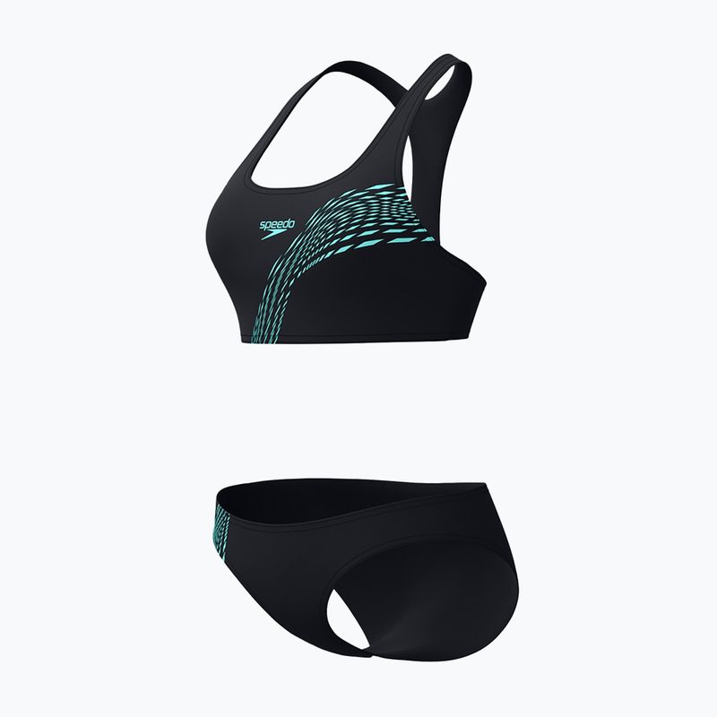 Strój pływacki dwuczęściowy damski Speedo Placement Bikini komplet arctic glass 3
