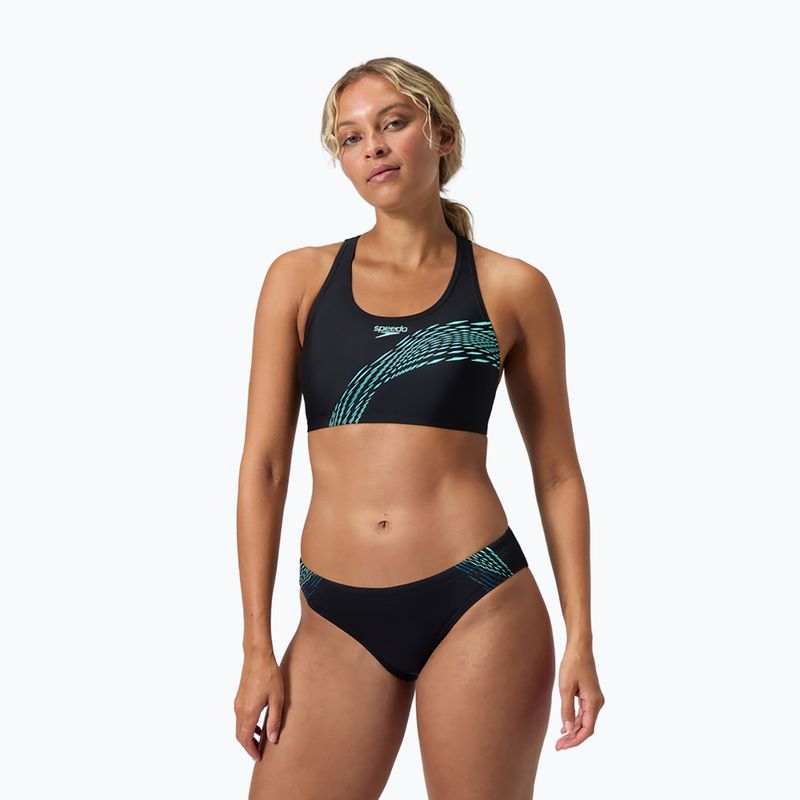 Strój pływacki dwuczęściowy damski Speedo Placement Bikini komplet arctic glass 5