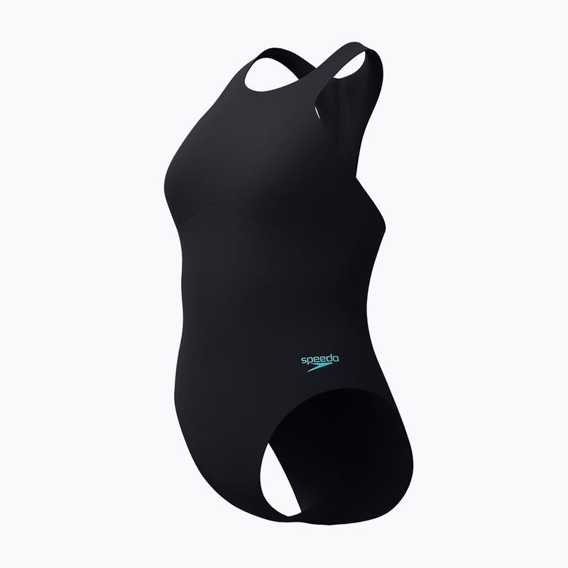 Strój pływacki jednoczęściwoy damski Speedo Racer Zip with Built in Swim Bra anthracite anthracite 3