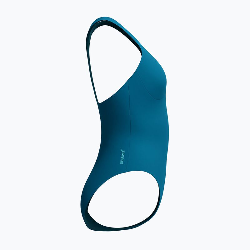 Strój pływacki jednoczęściowy damski Speedo Racer Zip with Built in Swim Bra dark teal 9