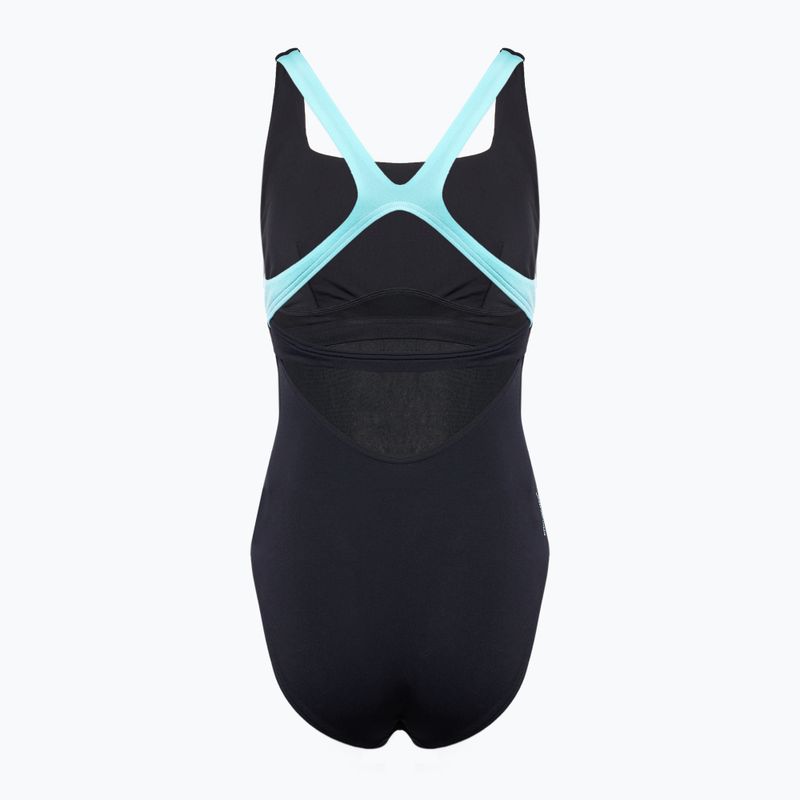Strój pływacki jednoczęściowy damski Speedo Flex Band with Swim Bra anthracite 2