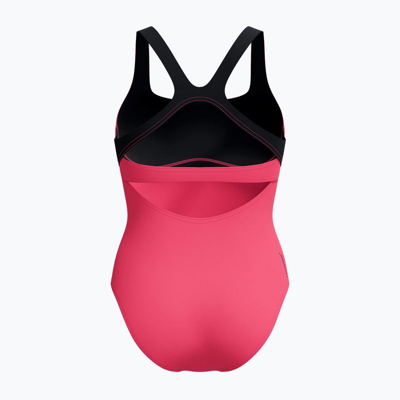 Strój pływacki jednoczęściowy damski Speedo Flex Band with Swim Bra raspbery fill/vermilion/punch 8