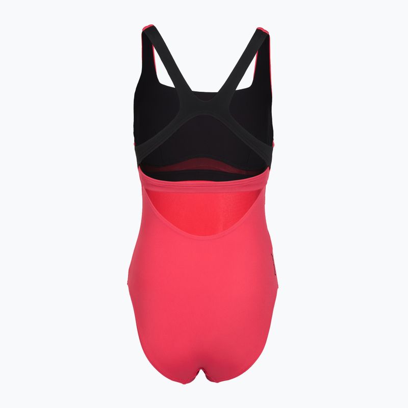 Strój pływacki jednoczęściowy damski Speedo Flex Band with Swim Bra raspbery fill/vermilion/punch 8