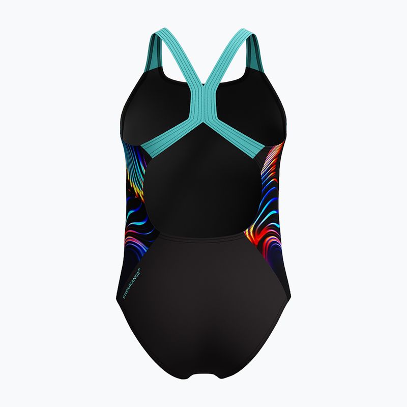 Strój pływacki jednoczęściowy dziecięcy Speedo Digital Placement Powerback arctic glass 2