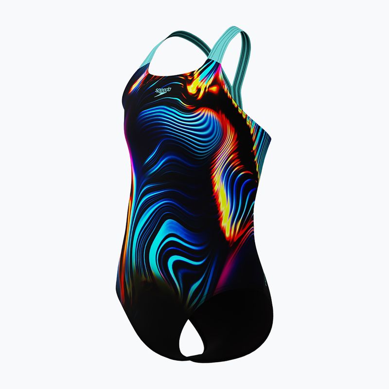 Strój pływacki jednoczęściowy dziecięcy Speedo Digital Placement Powerback arctic glass 3