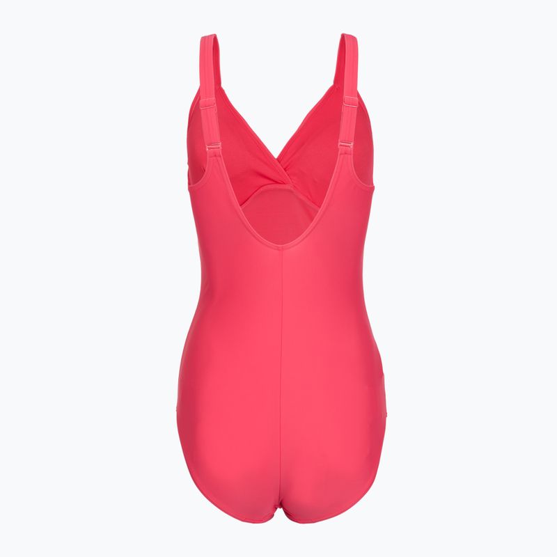 Strój pływacki jednoczęściowy damski Speedo Shaping Cross Knot raspbery fill/vermilion/punch 2