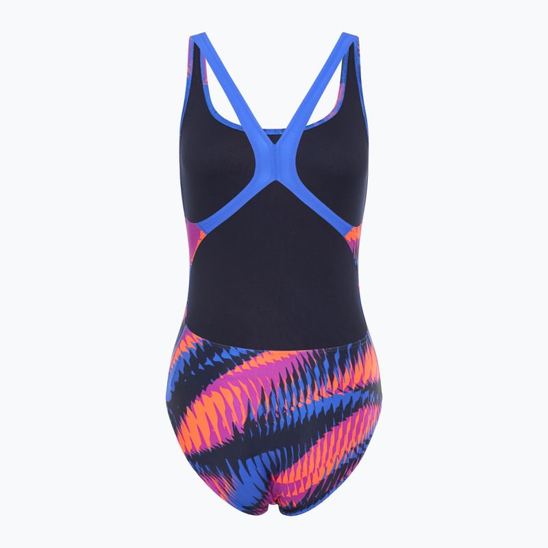 Strój pływacki jednoczęściowy damski Speedo Allover Digital Powerback razor sharp/diva 2