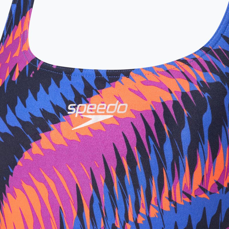 Strój pływacki jednoczęściowy damski Speedo Allover Digital Powerback razor sharp/diva 3