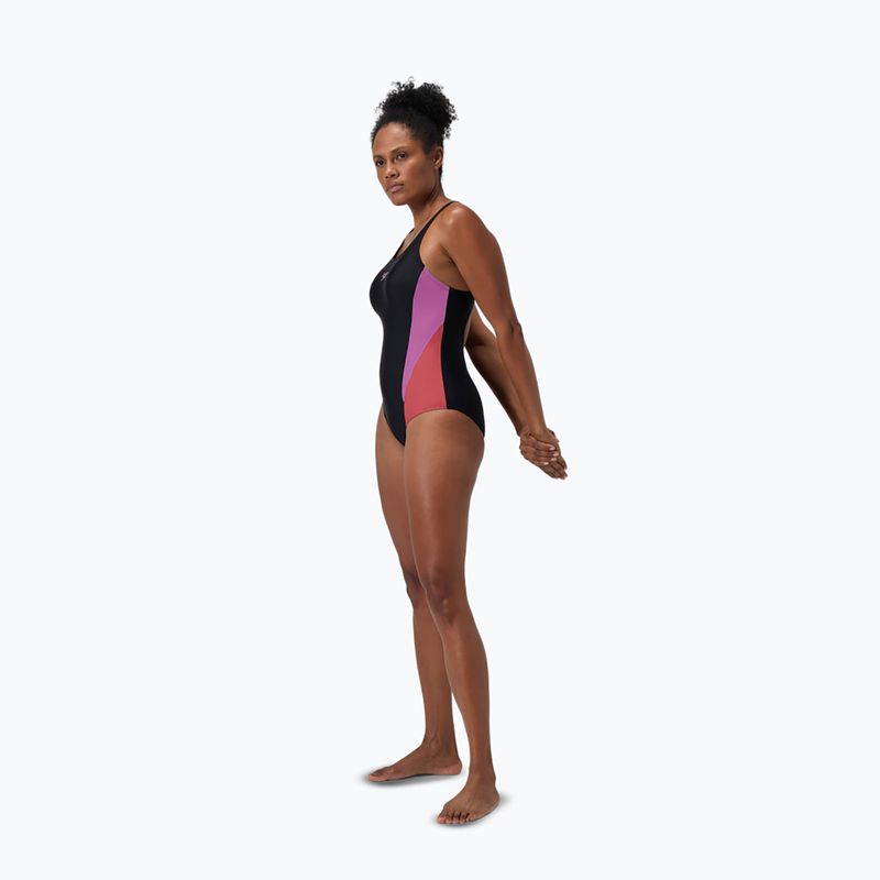 Strój pływacki jednoczęściowy damski Speedo Colourblock 2.0 neon violet 2