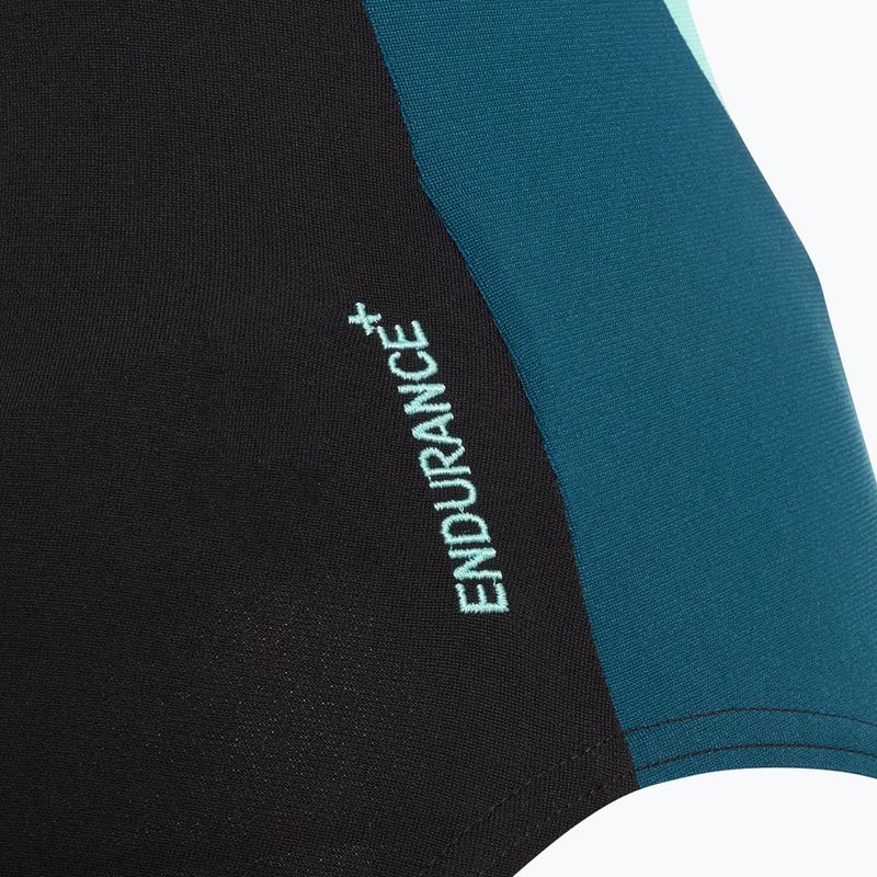 Strój pływacki jednoczęściowy damski Speedo High Neck Splice Cross Back dark teal 4