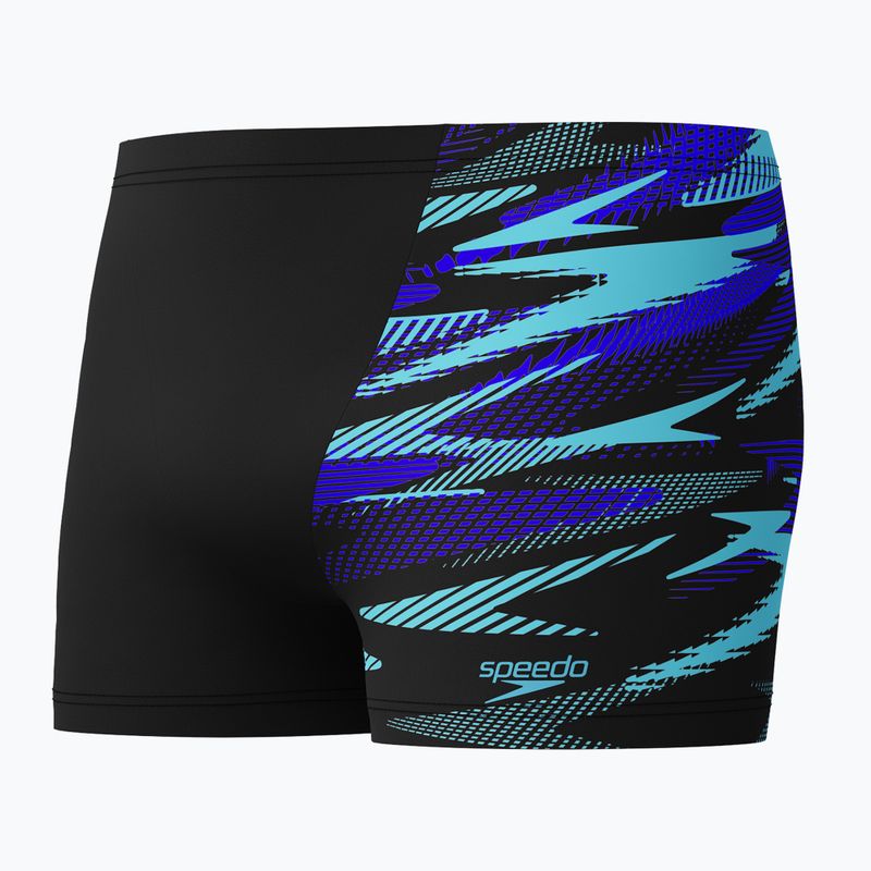 Bokserki pływackie męskie Speedo HyperBoom V-Cut Aquashort black/cobalt pop 3