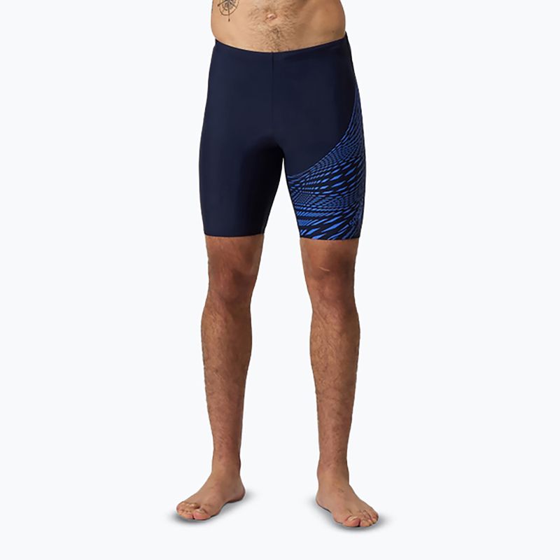 Jammery pływackie męskie Speedo Medley Logo Jammer navy/cobalt pop 5