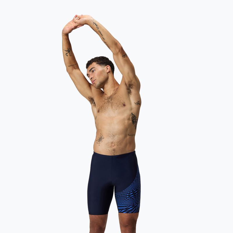 Jammery pływackie męskie Speedo Medley Logo Jammer navy/cobalt pop 8