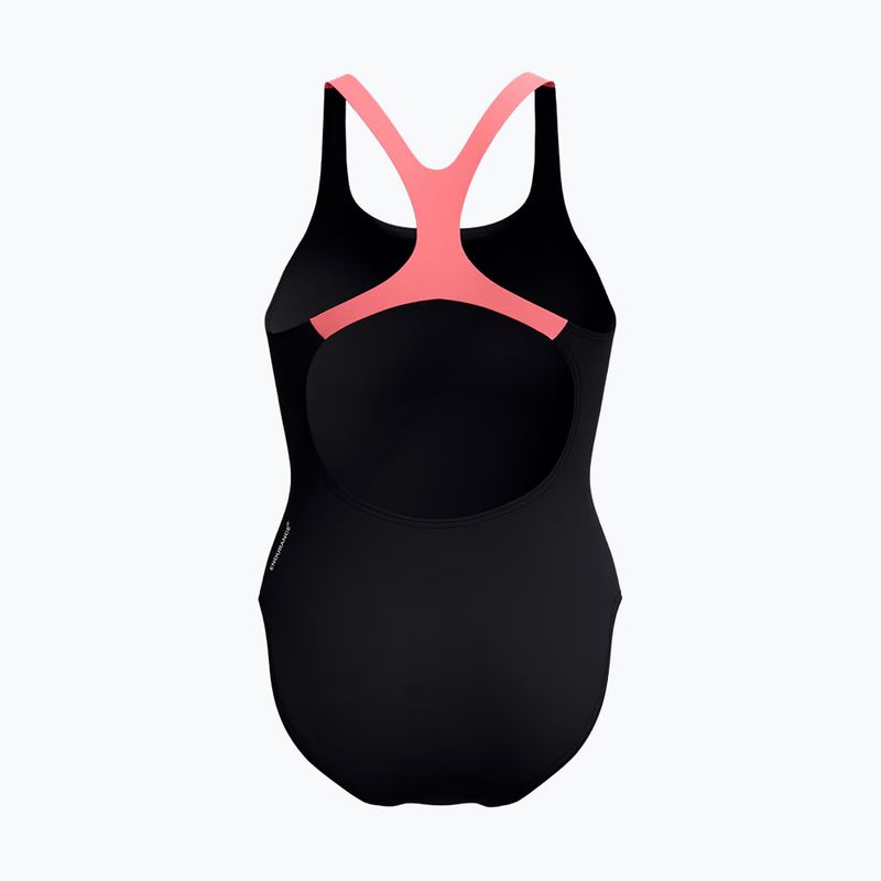 Strój pływacki jednoczęściowy damski Speedo Medley Logo Medalist coral sands 2