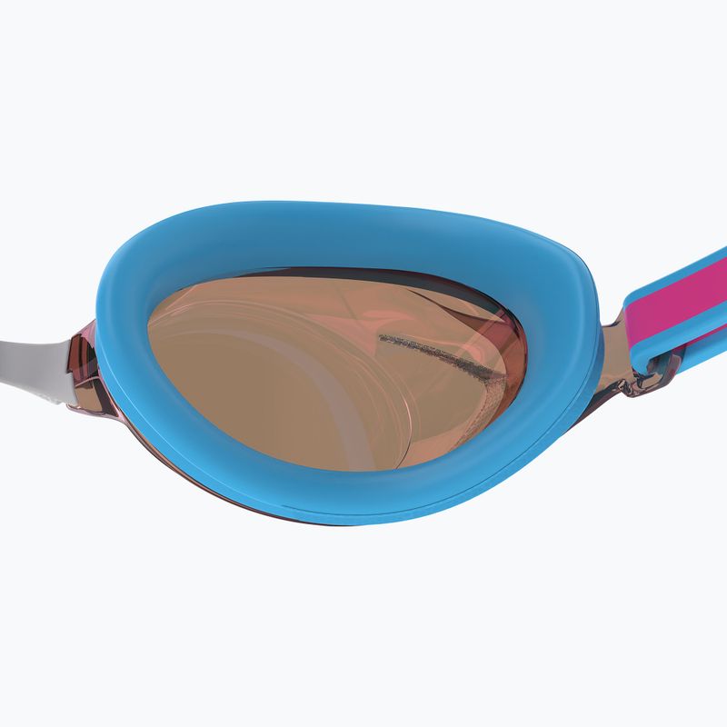 Okulary do pływania dziecięce Speedo Vanquisher 3.0 Mirror picton blue/vermillion/gold mirror 5