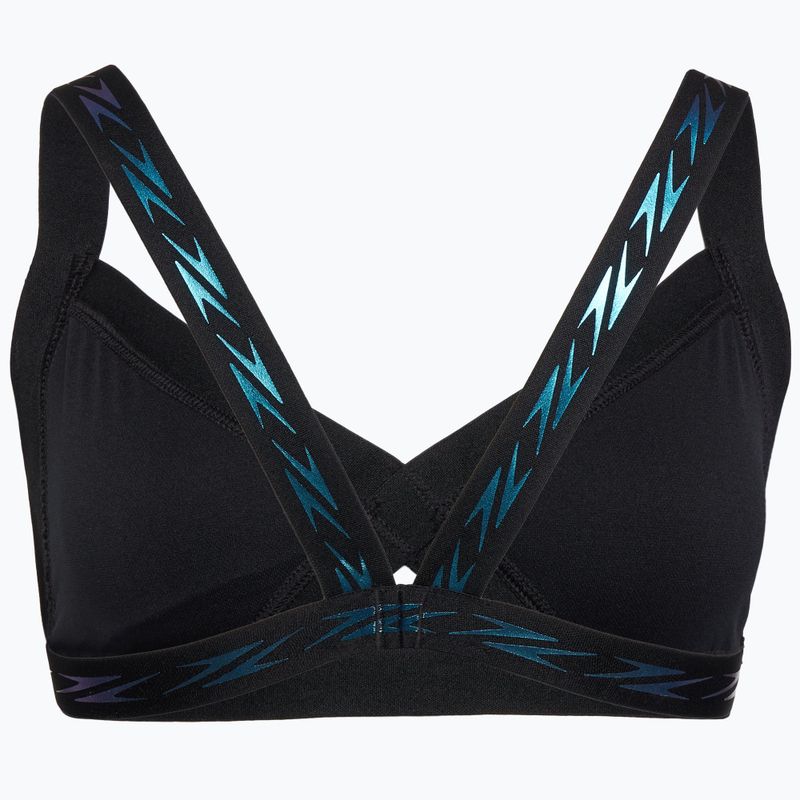 Góra od stroju pływackiego Speedo Solid Logo Elastic Cross Front Top anthracite 2