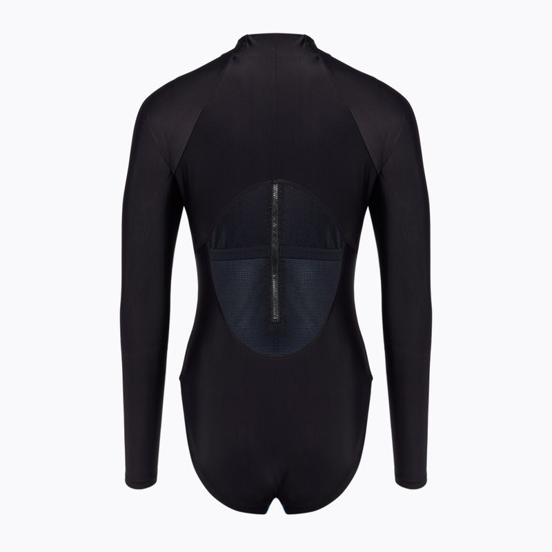 Strój pływacki jednoczęściowy damski Speedo Printed LS Zip One Piece rapture glow/dark teal 2