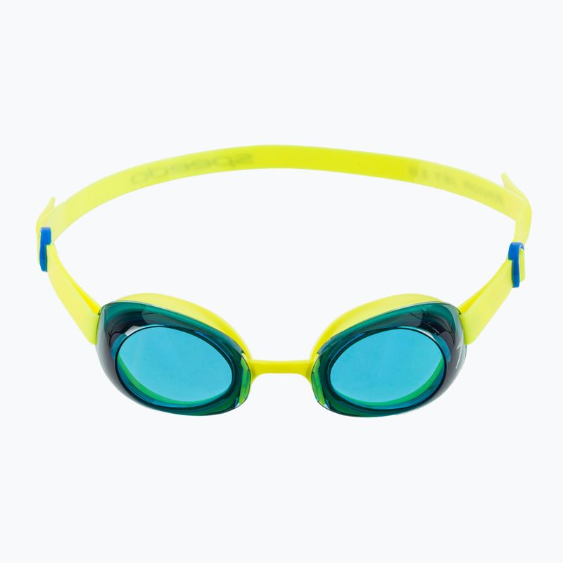 Okulary do pływania dziecięce Speedo Jet 2.0 empire yellow/neon blue 2