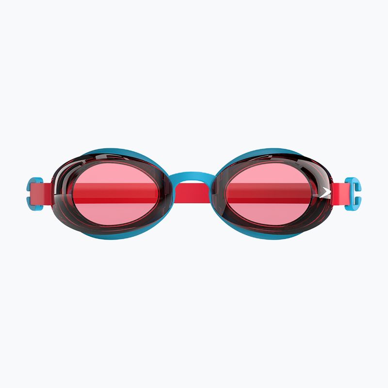 Okulary do pływania dziecięce Speedo Jet 2.0 turquoise/lava red 2
