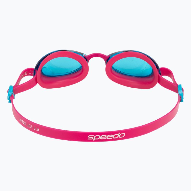 Okulary do pływania dziecięce Speedo Kids Jet 2.0 electric pink/azure blue 4