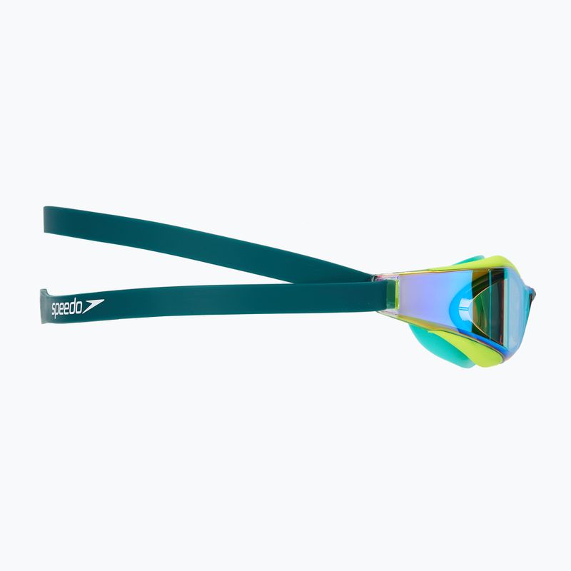 Okulary do pływania Speedo Fastskin Hyper Elite Mirror hyper yellow/steel/emerald mirror 3
