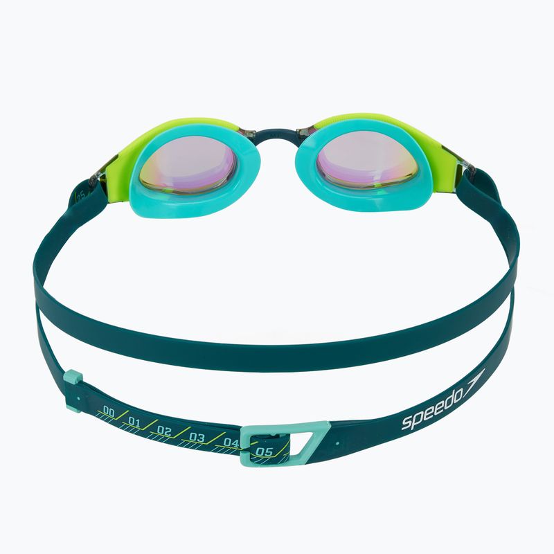 Okulary do pływania Speedo Fastskin Hyper Elite Mirror hyper yellow/steel/emerald mirror 4