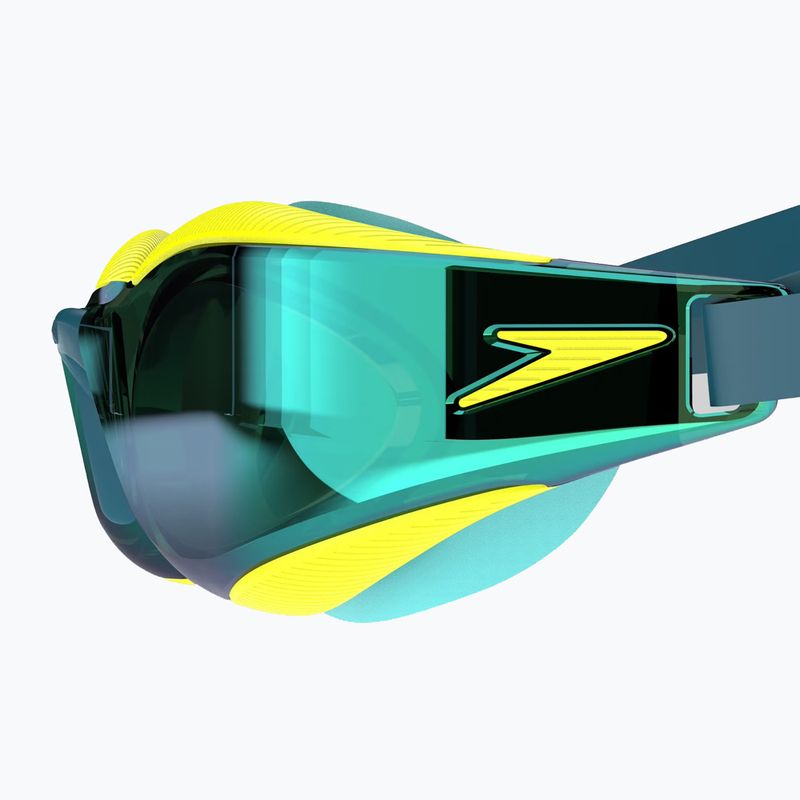 Okulary do pływania Speedo Fastskin Hyper Elite Mirror hyper yellow/steel/emerald mirror 4