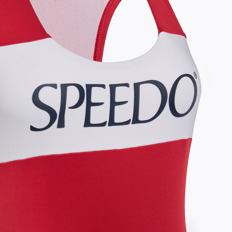 Strój pływacki jednoczęściowy damski Speedo Colourblock Racerback high risk red 3