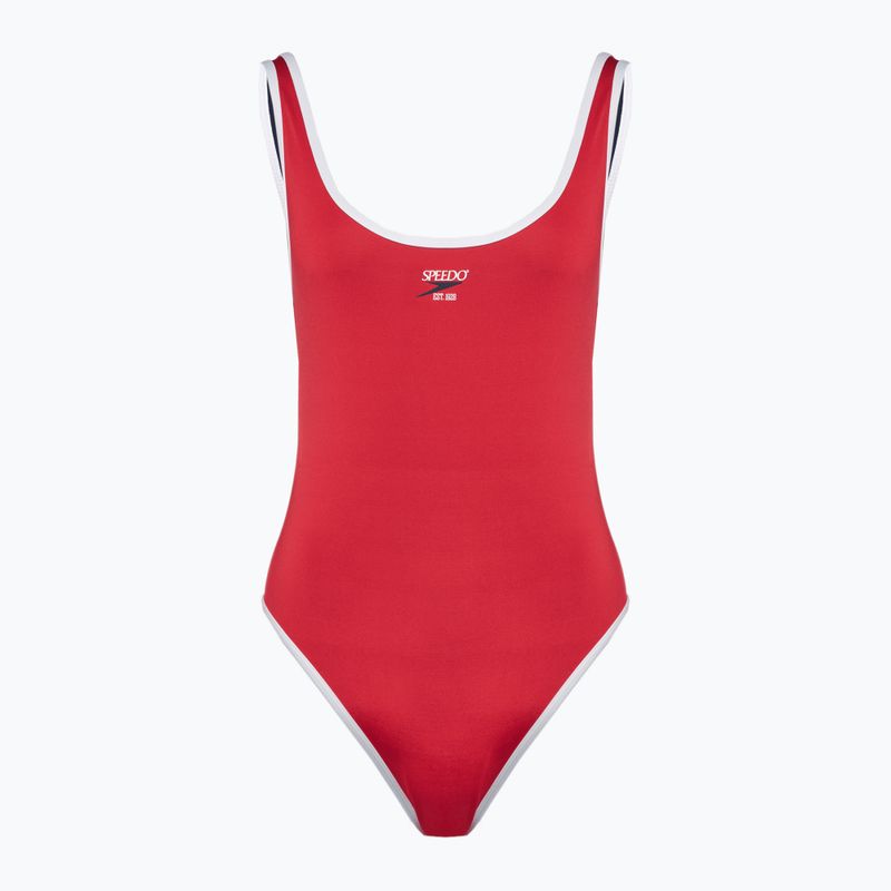 Strój pływacki jednoczęściowy damski Speedo Solid Bound Scoop high risk red