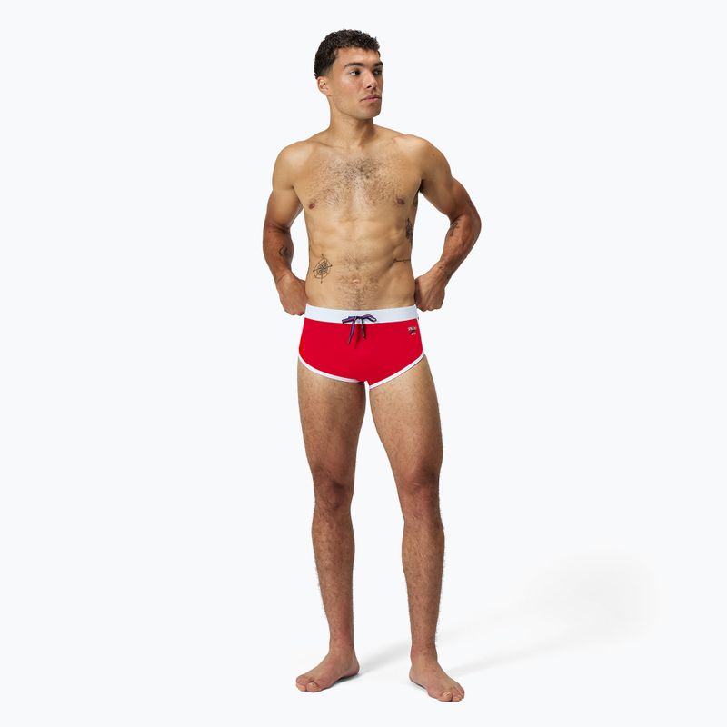 Kąpielówki męskie Speedo Jetstream Retro Logo Brief high risk red 2