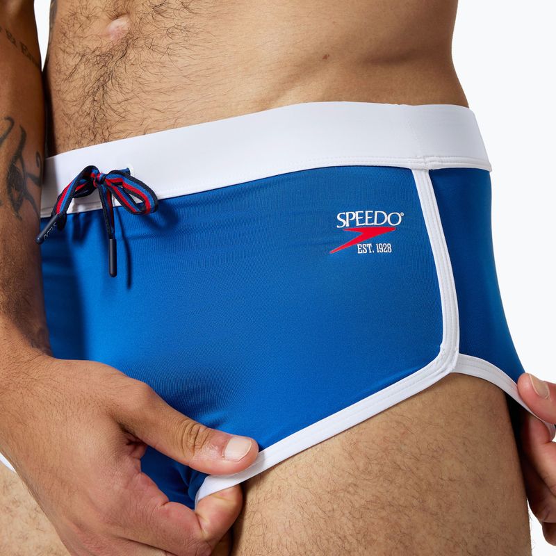 Kąpielówki męskie Speedo Jetstream Retro Logo Brief turkish sea 4