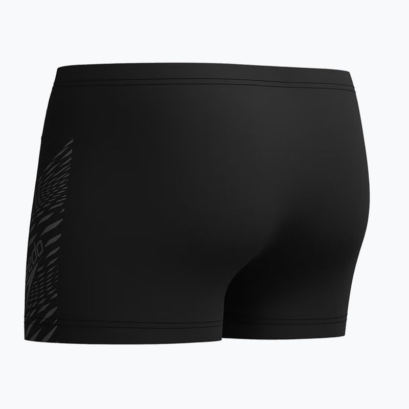Bokserki pływackie męskie Speedo Medley Logo Aquashort black/usa charcoal 2