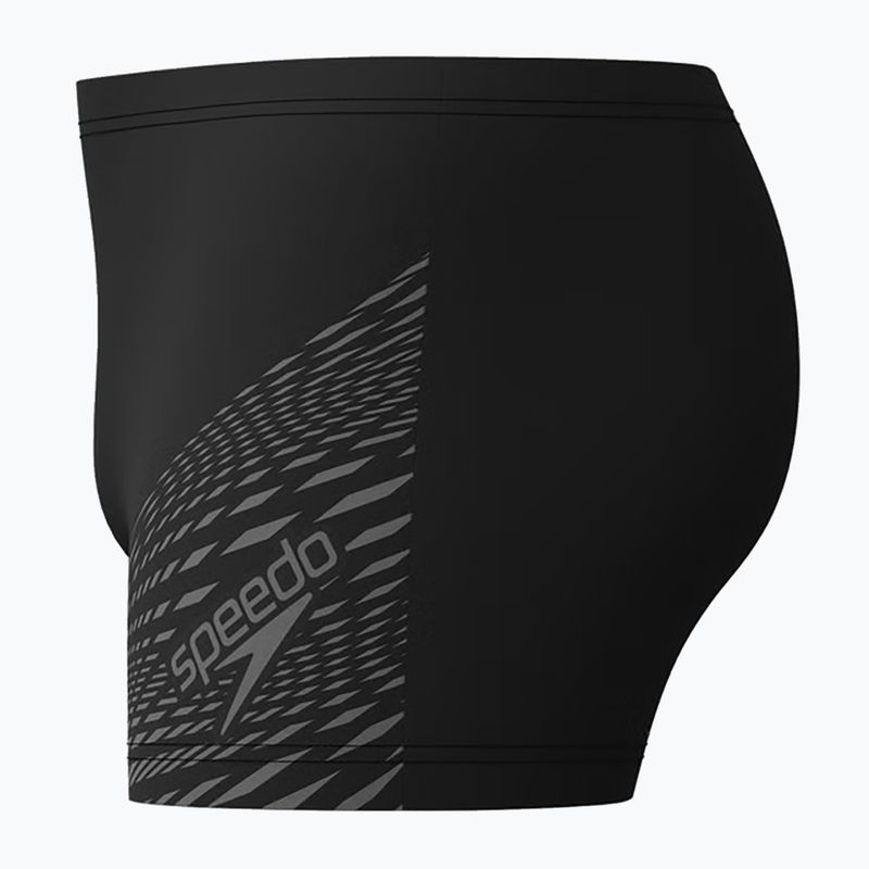 Bokserki pływackie męskie Speedo Medley Logo Aquashort black/usa charcoal 4