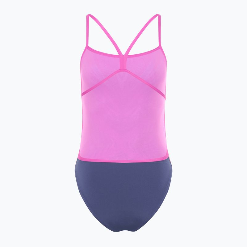 Strój pływacki jednoczęściowy damski Speedo Placement Digital Vback balance blend/hapuna blue 2