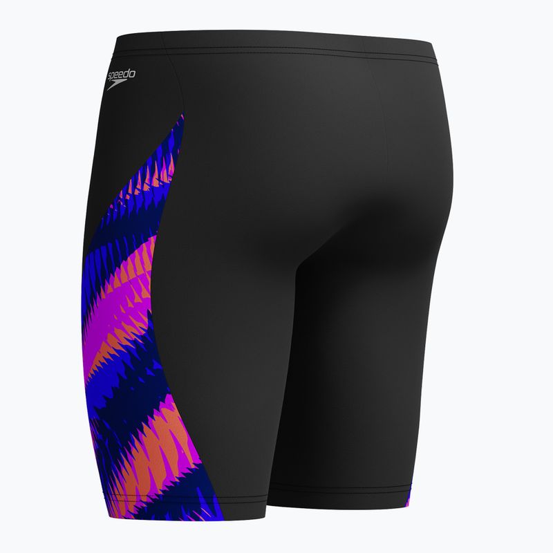 Jammery pływackie męskie Speedo Allover Digital V-Cut Jammer razor sharp/diva 3