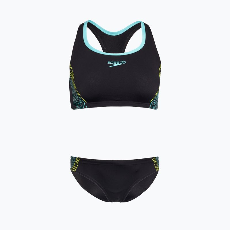 Strój pływacki dwuczęściowy damski Speedo Placement Bikini hyper yellow