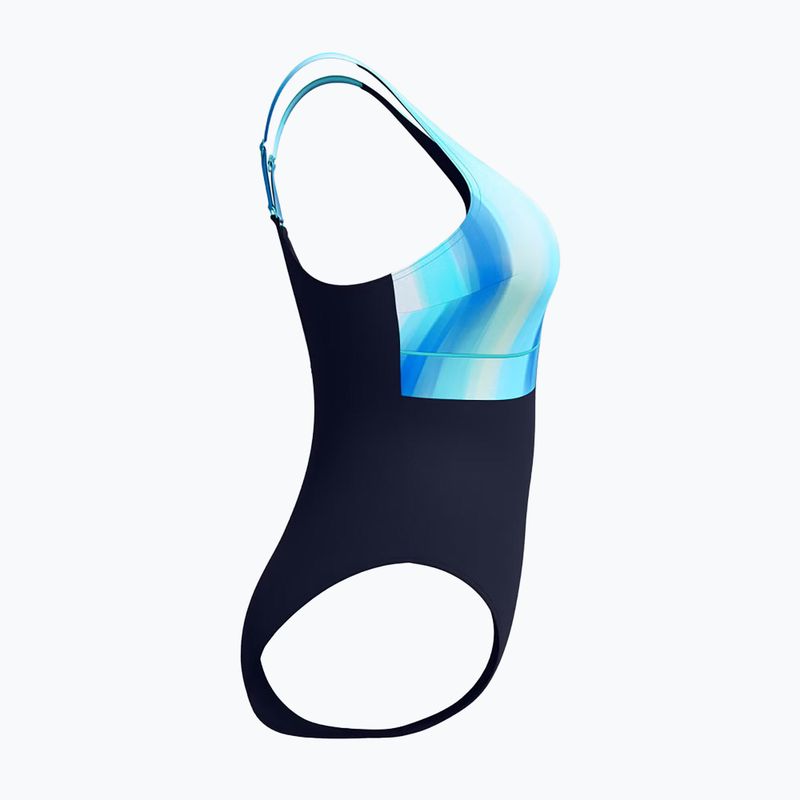 Strój pływacki jednoczęściowy damski Speedo Shaping Contour Eclipse Printed true navy/berry 4