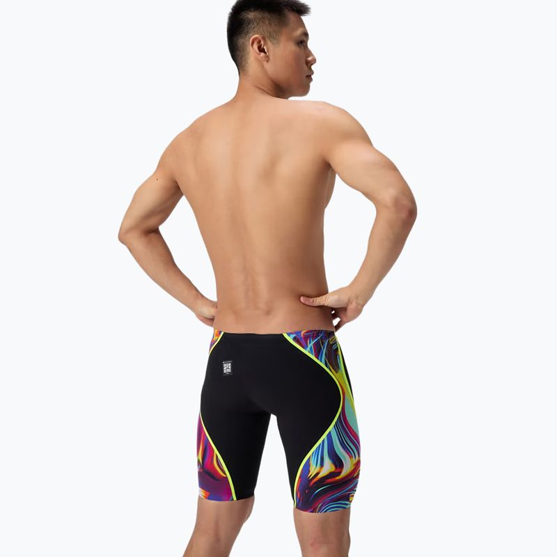 Jammery pływackie męskie Speedo Fastskin LZR Intent 2.0 Jammer black/molten blur/hyper yellow 3