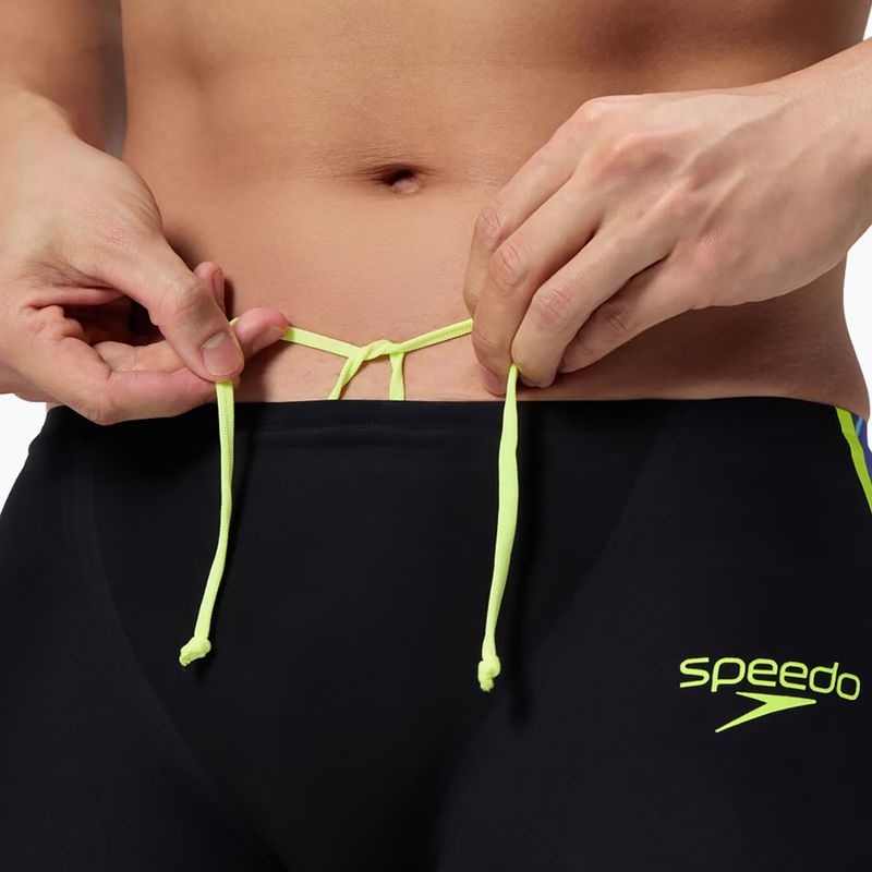 Jammery pływackie męskie Speedo Fastskin LZR Intent 2.0 Jammer black/molten blur/hyper yellow 6