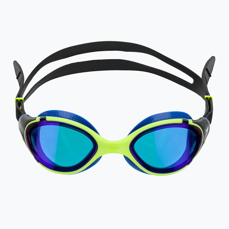 Okulary do pływania Speedo Biofuse 2.0 Mirror electric lime/cobalt/iris mirror 2