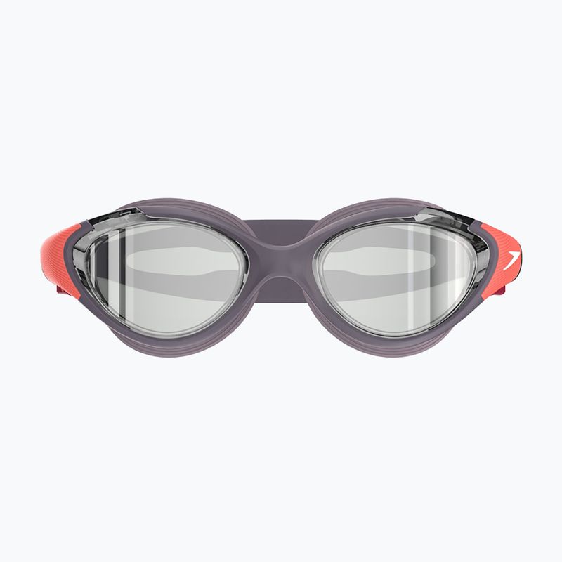 Okulary do pływania damskie Speedo Biofuse 2.0 Mirror vintage fog/steel/silver mirror 2