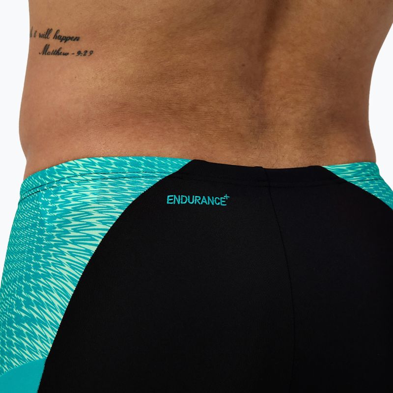 Jammery pływackie męskie Speedo Endurance+ MAX Splice Jammer black/turquoise gem 6