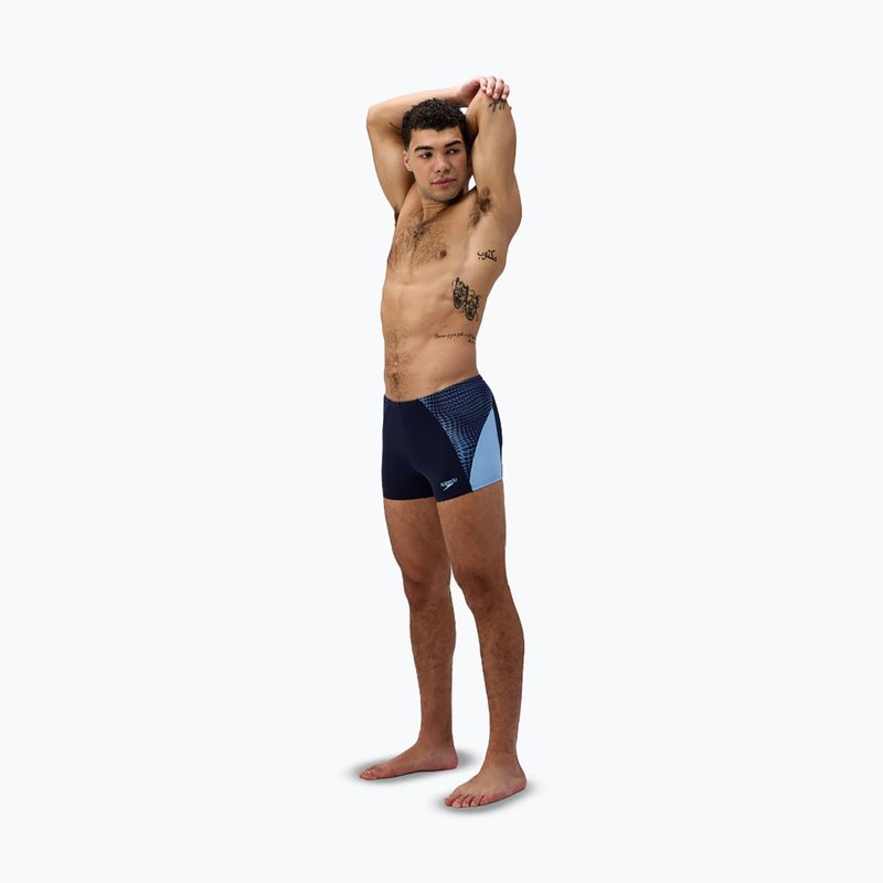 Bokserki pływackie męskie Speedo Endurance+ MAX Splice Aquashort navy/sugar blue 2