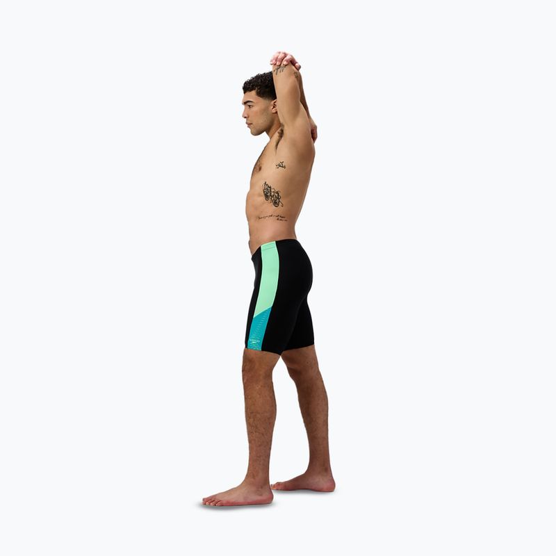 Jammery pływackie męskie Speedo Dive Jammer black/turquoise gem 2
