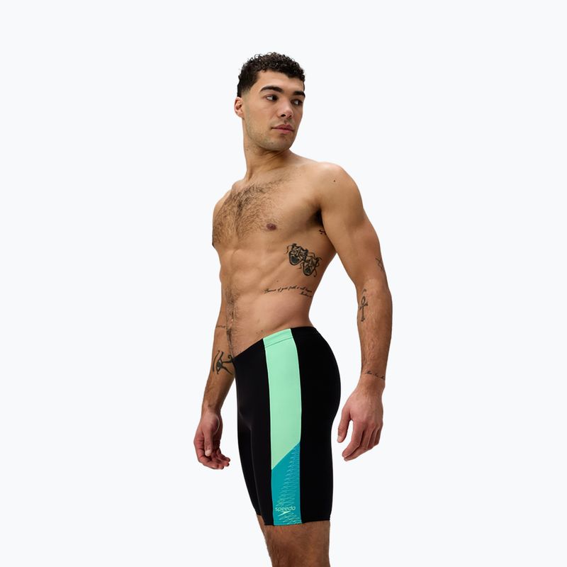Jammery pływackie męskie Speedo Dive Jammer black/turquoise gem 4