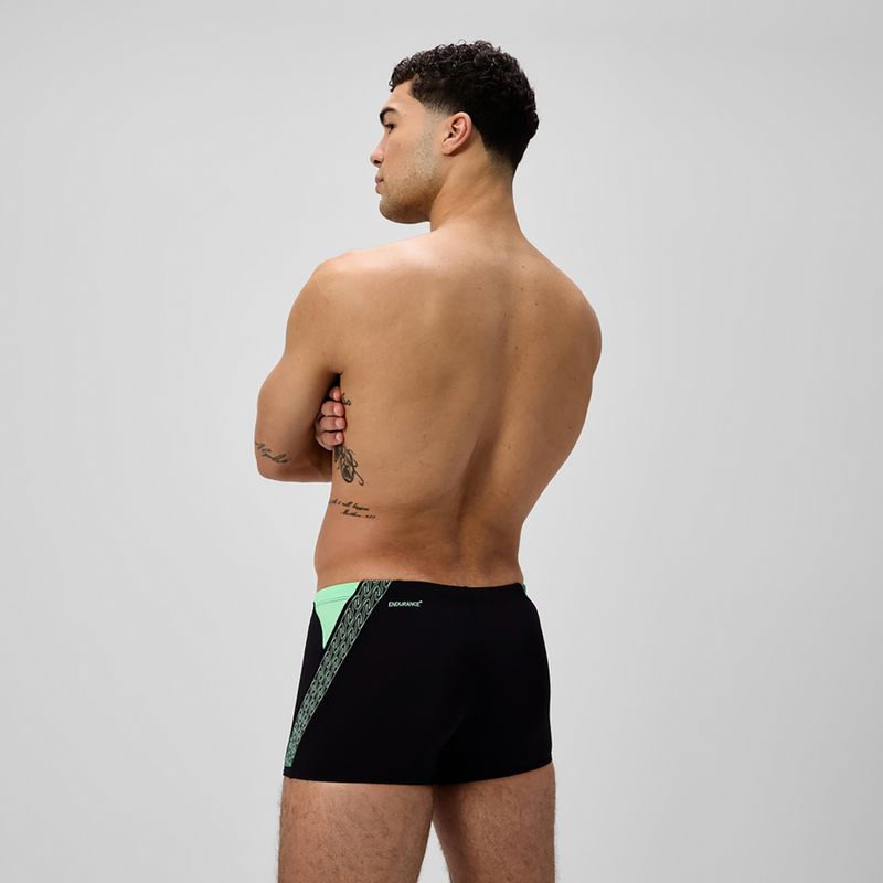 Bokserki pływackie męskie Speedo Hyper Boom Splice black/alfalfa green 3